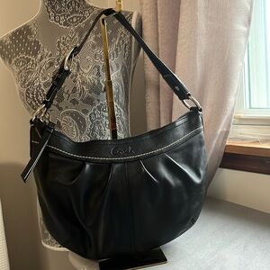 Coach Black leather vintage bag!!!